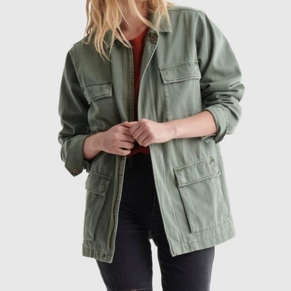 Lucky Brand Line Up Military Jacket - Picture 1 of 15